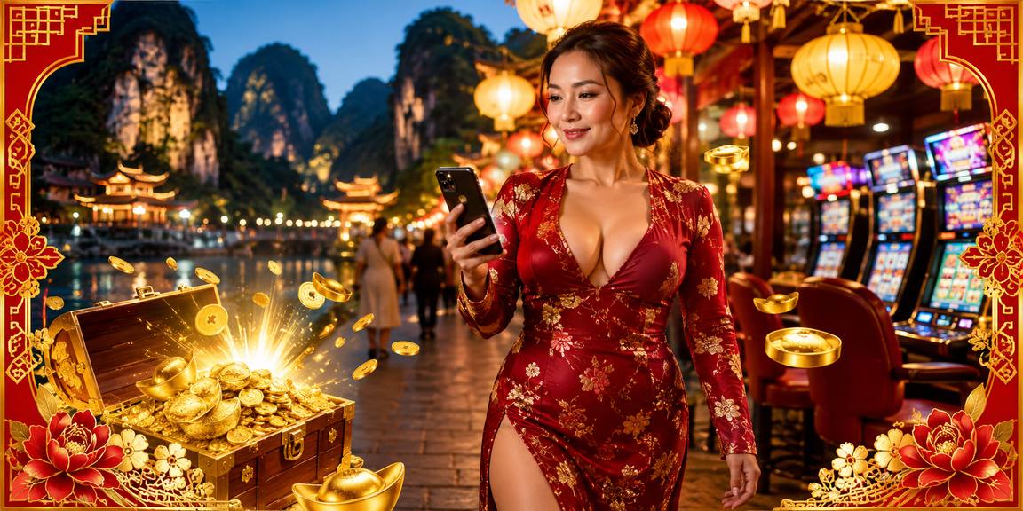 Phong cảnh giải trí ban đêm tại Ninh Bình — minh họa không khí cá cược trực tuyến