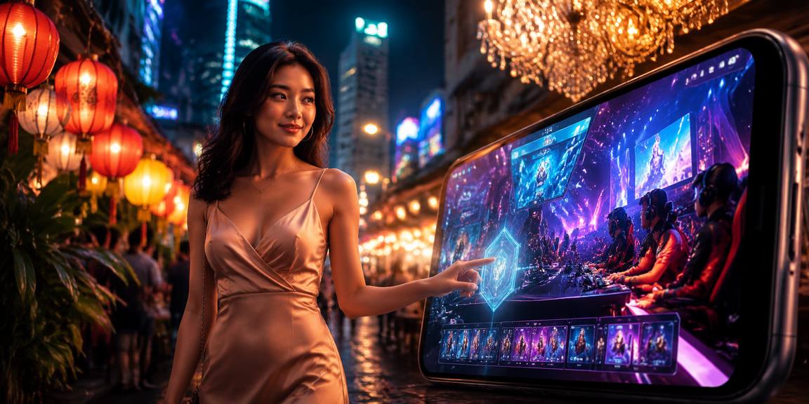Ánh đèn neon sôi động trong không gian esports và cá cược trực tuyến Việt Nam