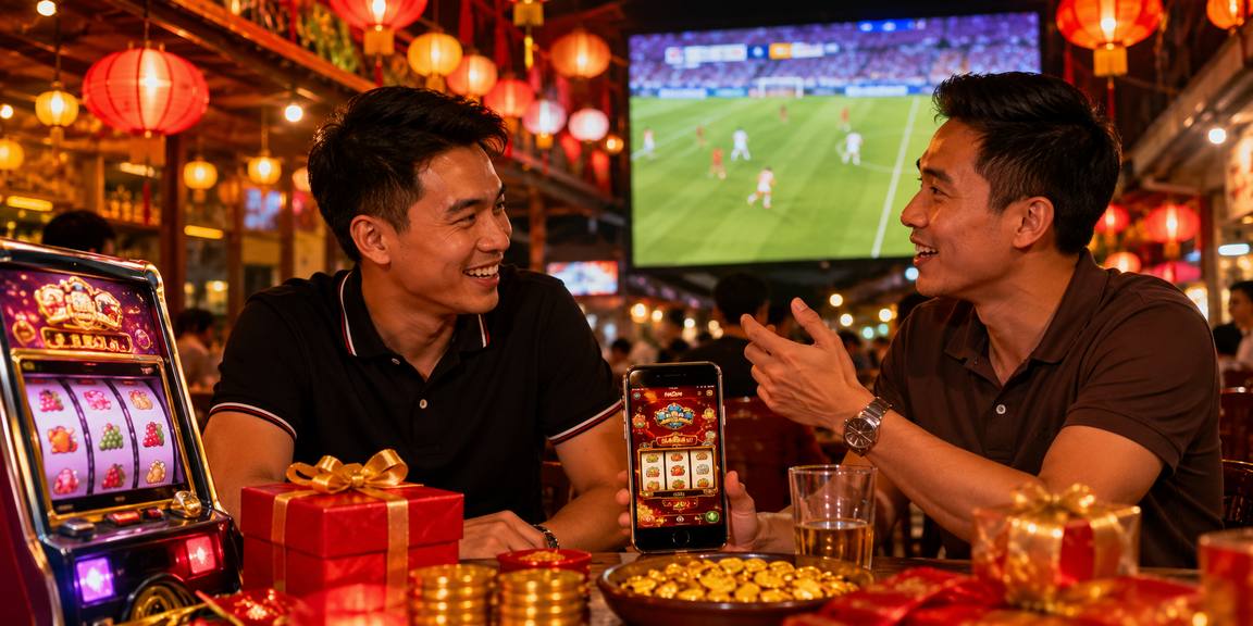 Trò chơi slot tại chợ đêm Việt Nam — không khí giải trí trực tuyến sôi động